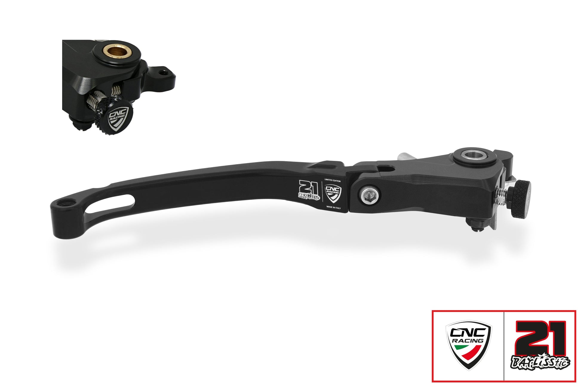 Opklapbare en verstelbare remhendel Troy Bayliss Limited Edition Ducati 848 (2008-2013) zwarte variant