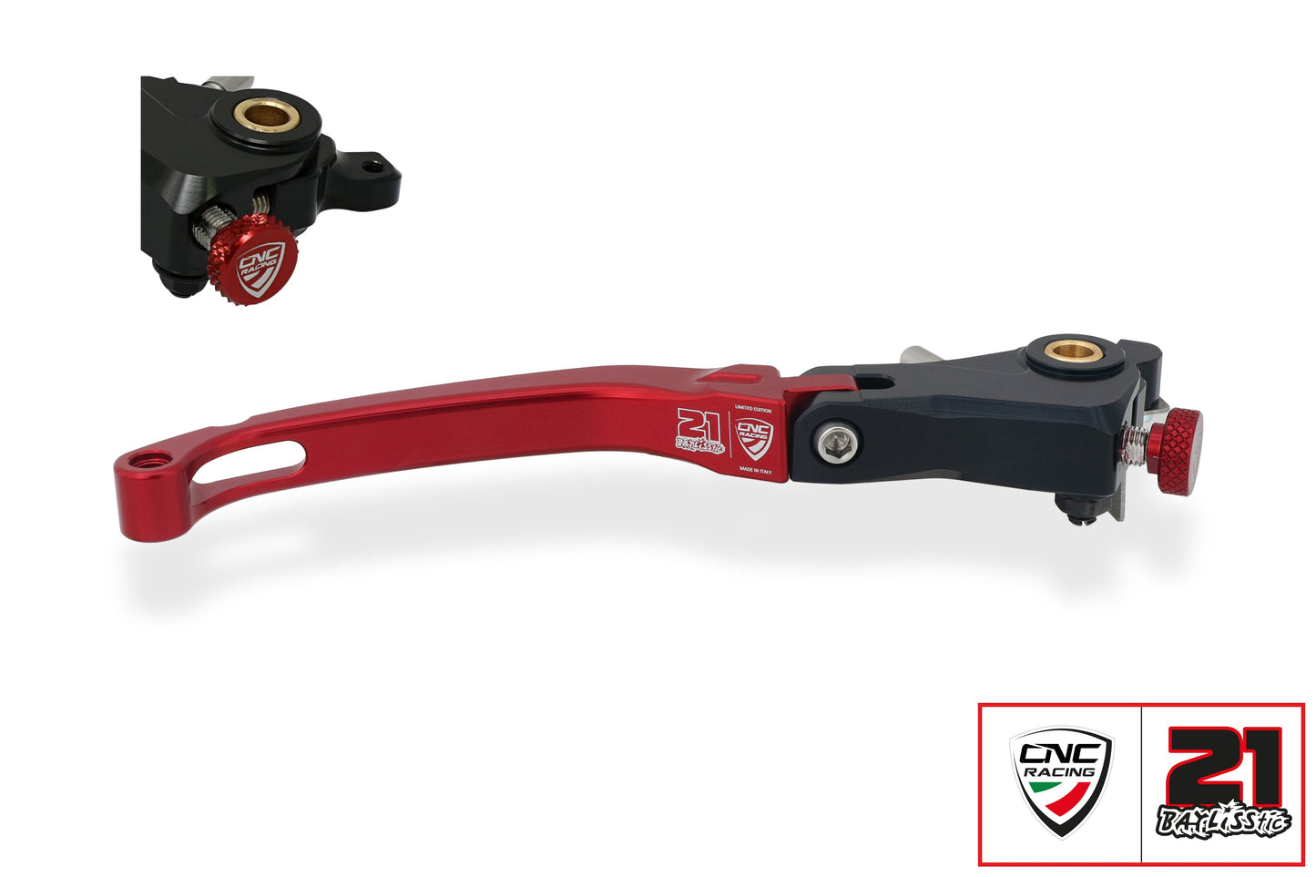 Opklapbare en verstelbare remhendel Troy Bayliss Limited Edition Ducati Diavel 1260 (2019-2022) rode variant