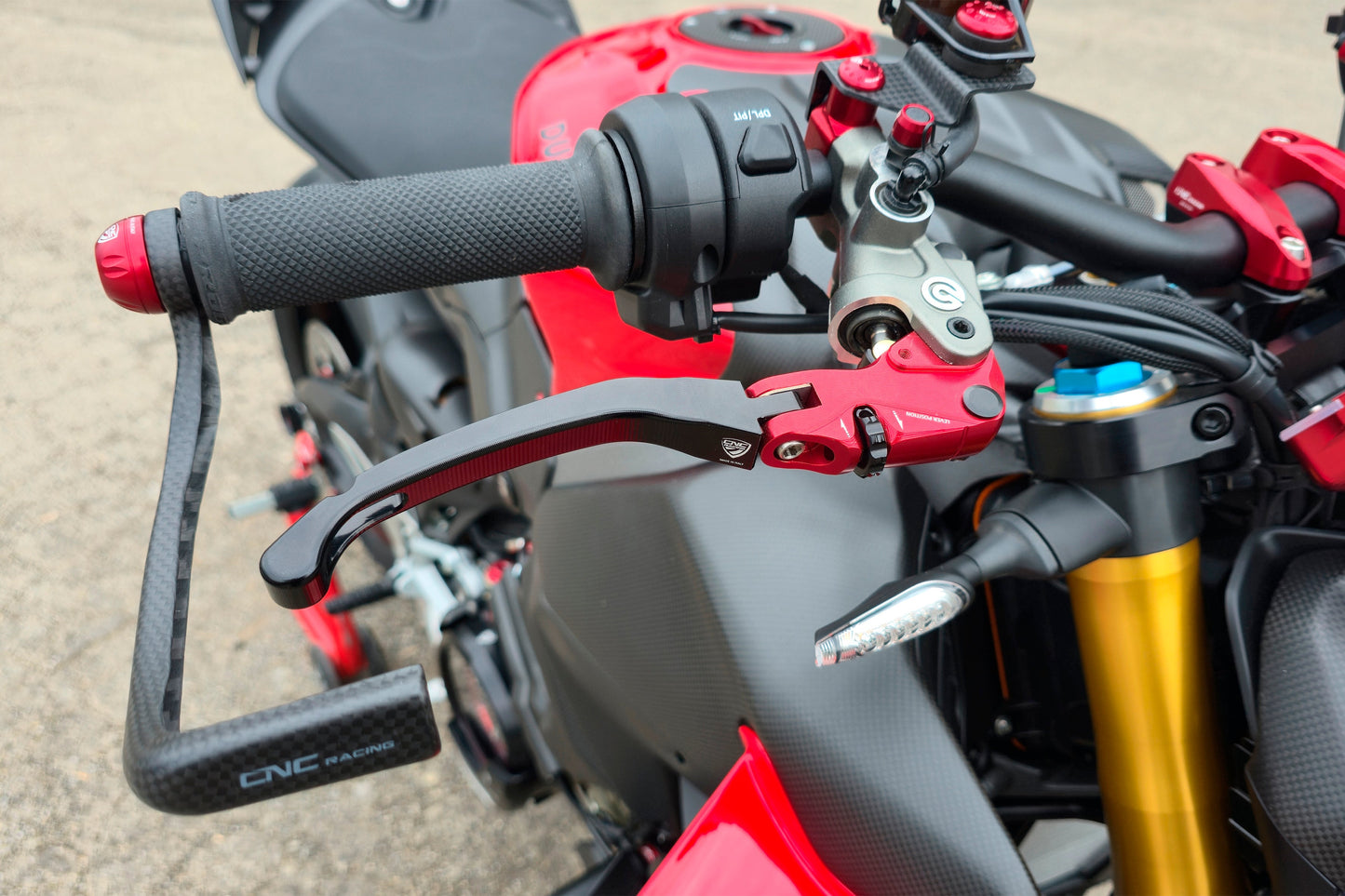 Opklapbare remhendel - met horizontale verstelknop Ducati 848 (2008-2013)