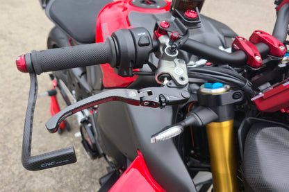 Carbon opklapbare remhendel - met horizontale verstelknop Ducati Multistrada V4 S (2021+)