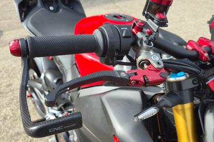 Carbon opklapbare remhendel - met horizontale verstelknop Ducati Multistrada V4 (2021+)