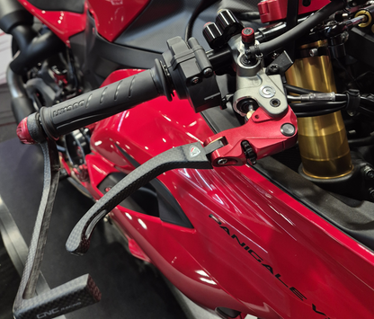 Carbon opklapbare remhendel - met horizontale verstelknop Ducati Diavel (2010-2013)