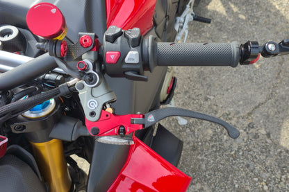 Carbon opklapbaar koppelingshendel - met rollende verstelknop Ducati 749 (2003-2006)