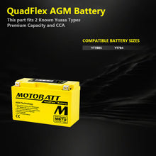 MotoBatt MB7U SLA Batterie 12V / 7AH / 100CCA (7,4AH 20HR / 324PHCA)