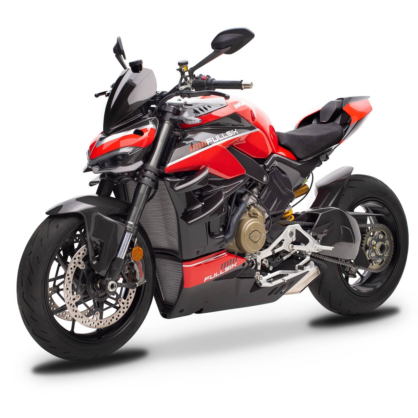 FullSix Carbon Radiator Covers Upper Set – Ducati Streetfighter V4 (2020-2024)