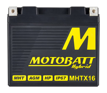 MotoBatt MHTX16 Hybrid Lithium-La Battery 12V / 350CCA (10AH / 16.5AH PB EQ / 500PHCA)