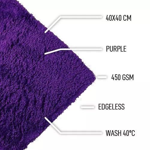 D-CON Happy End Randloos Microfiber tissu violet 40x40cm