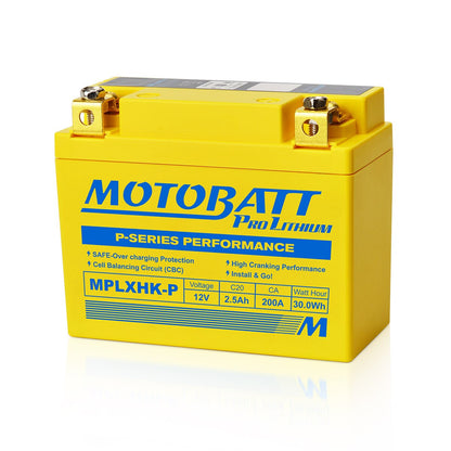 MotoBatt MPLXHK-P Pro Batterie Lithium 12V / 165CCA (2,2AH)