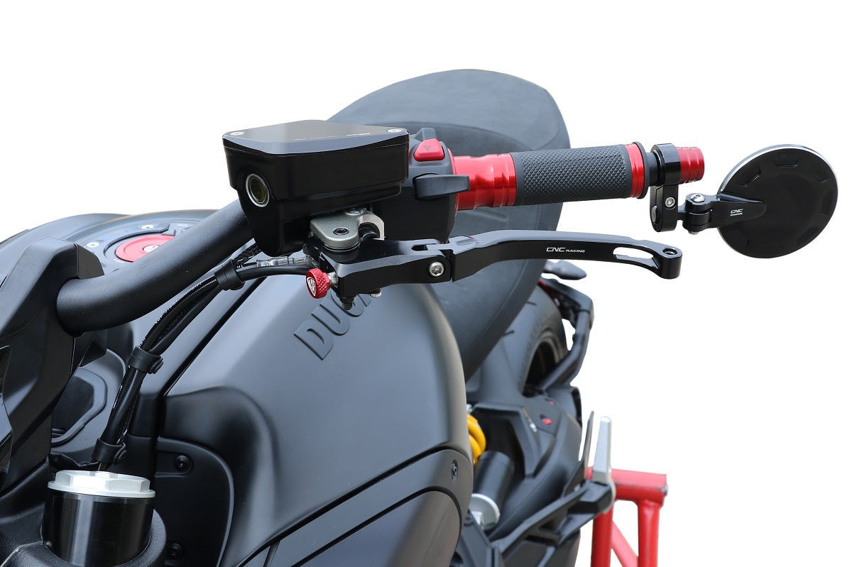 Stuurgewichtset 'Mini' CNC Racing Yamaha FZ6 (2004-2016) gemonteerd inclusief CNC Racing hendelset
