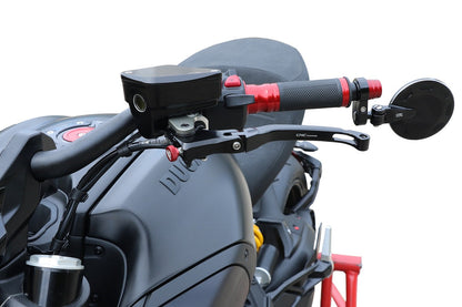 Stuurgewichtset 'Mini' CNC Racing Ducati XDiavel (2018+) gemonteerd inclusief CNC Racing hendelset