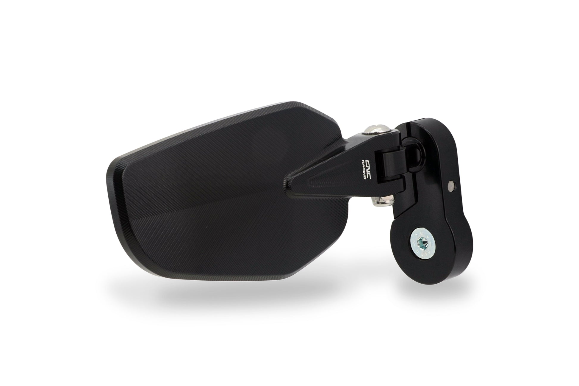 Bar-End Spiegel Evo rechts MR711 CNC Racing Aprilia RSV Mille (2004-2005) achterkant omlaag gemonteerd