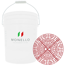 Monello Secchio Detailing Bucket 20L – Wash, Rinse & Wheels (met grit guard)