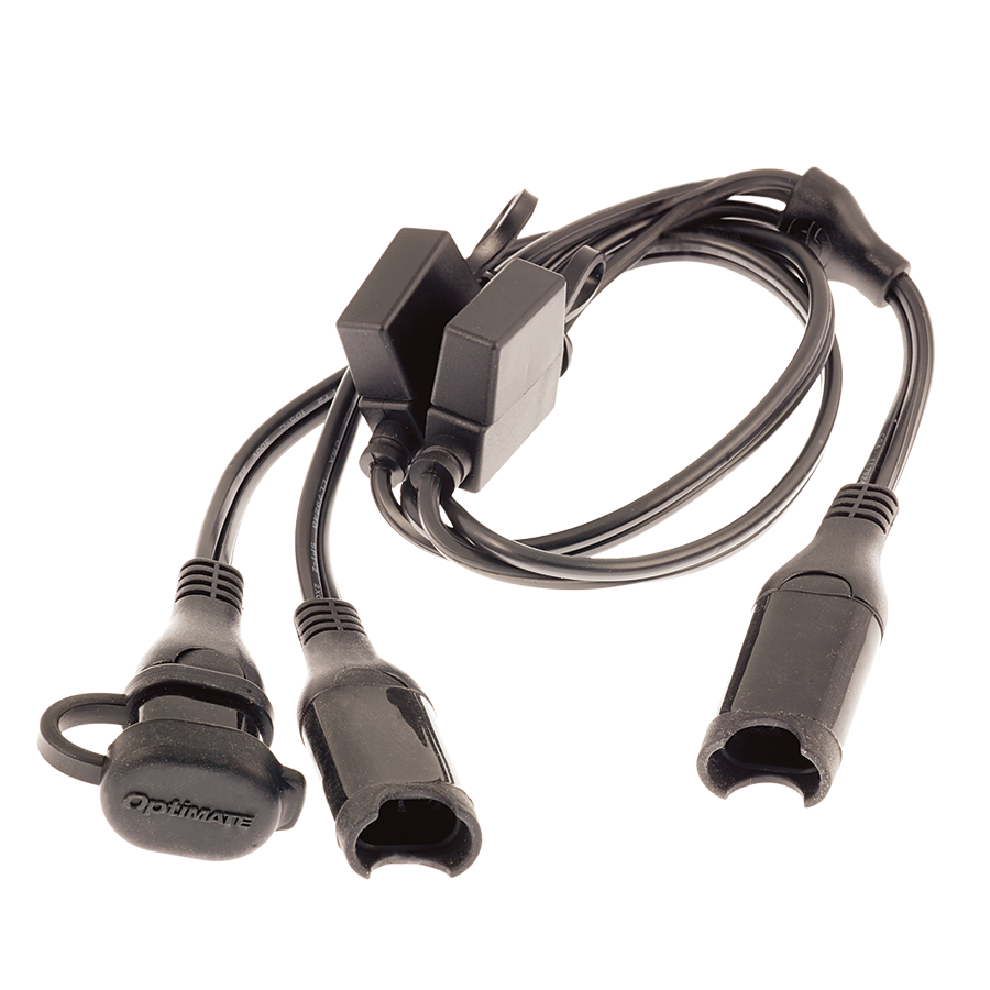OptiMate O-05 Y-splitter, met zekering – SAE naar 2xSAE – 13A max
