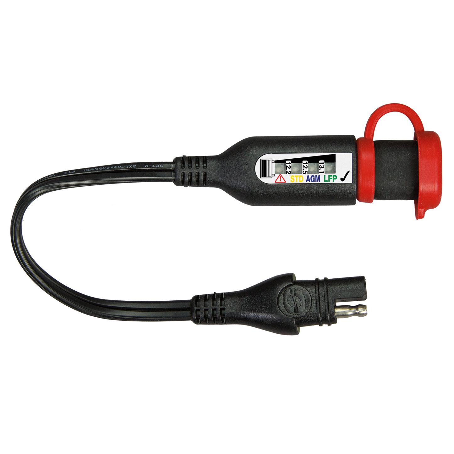 OptiMate O-125 laadadapter & Pb-lithium-monitor – SAE naar SAE – 13A max