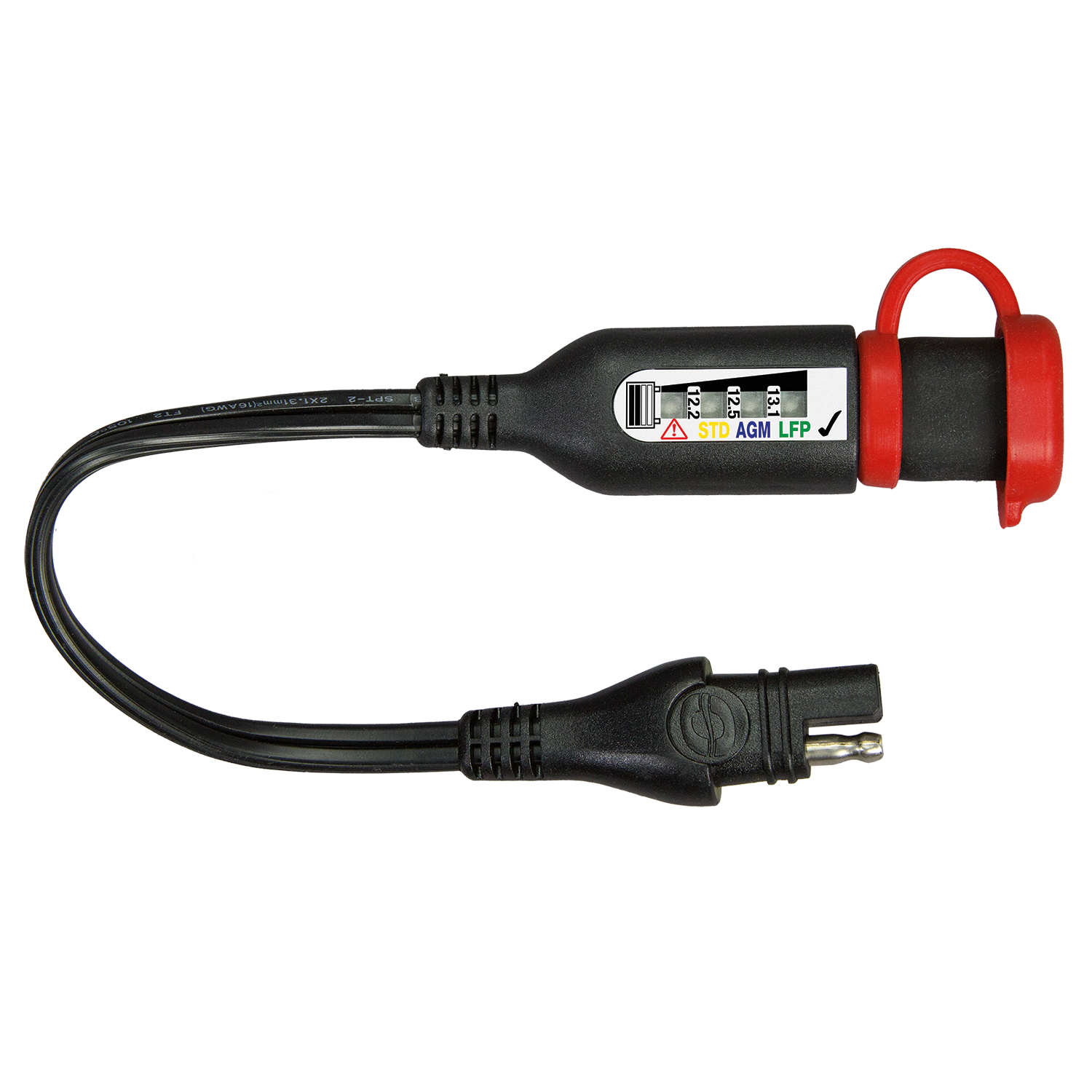 OptiMate O-125 laadadapter & Pb-lithium-monitor – SAE naar SAE – 13A max