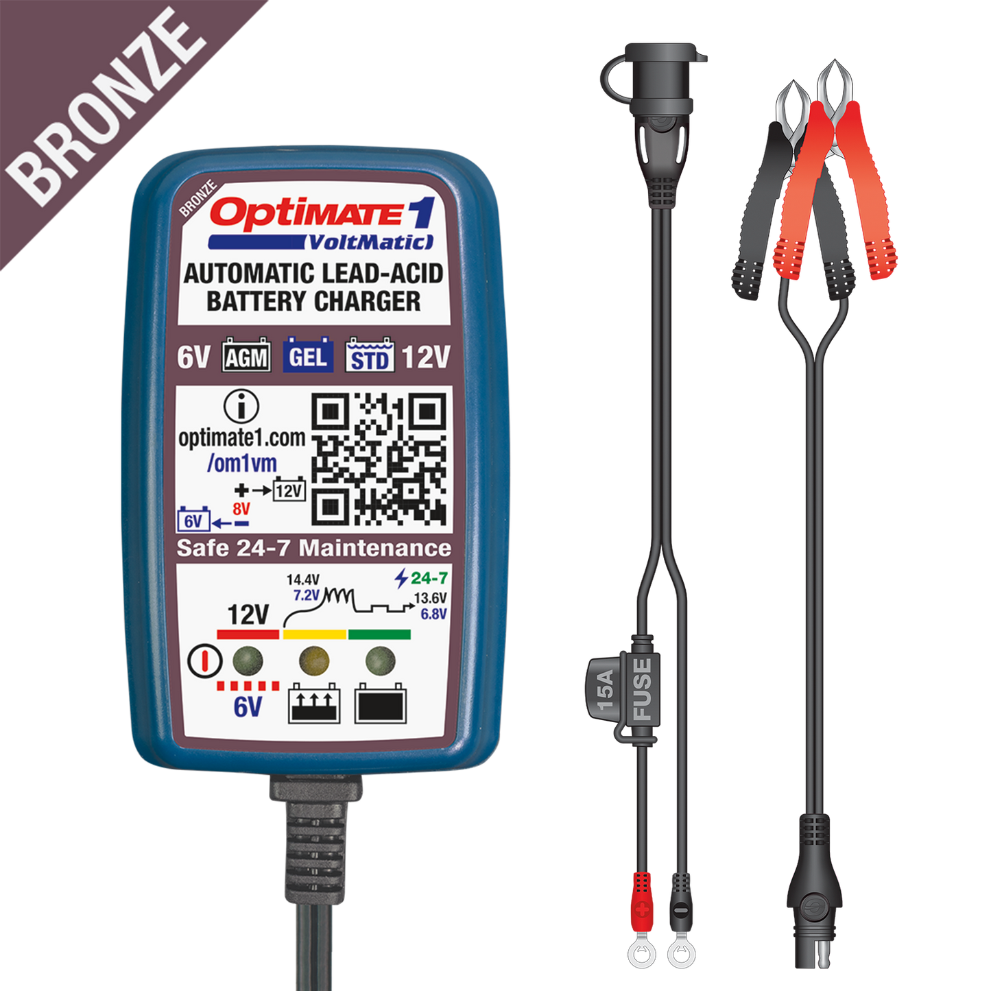 OptiMate 1 VoltMatic acculader