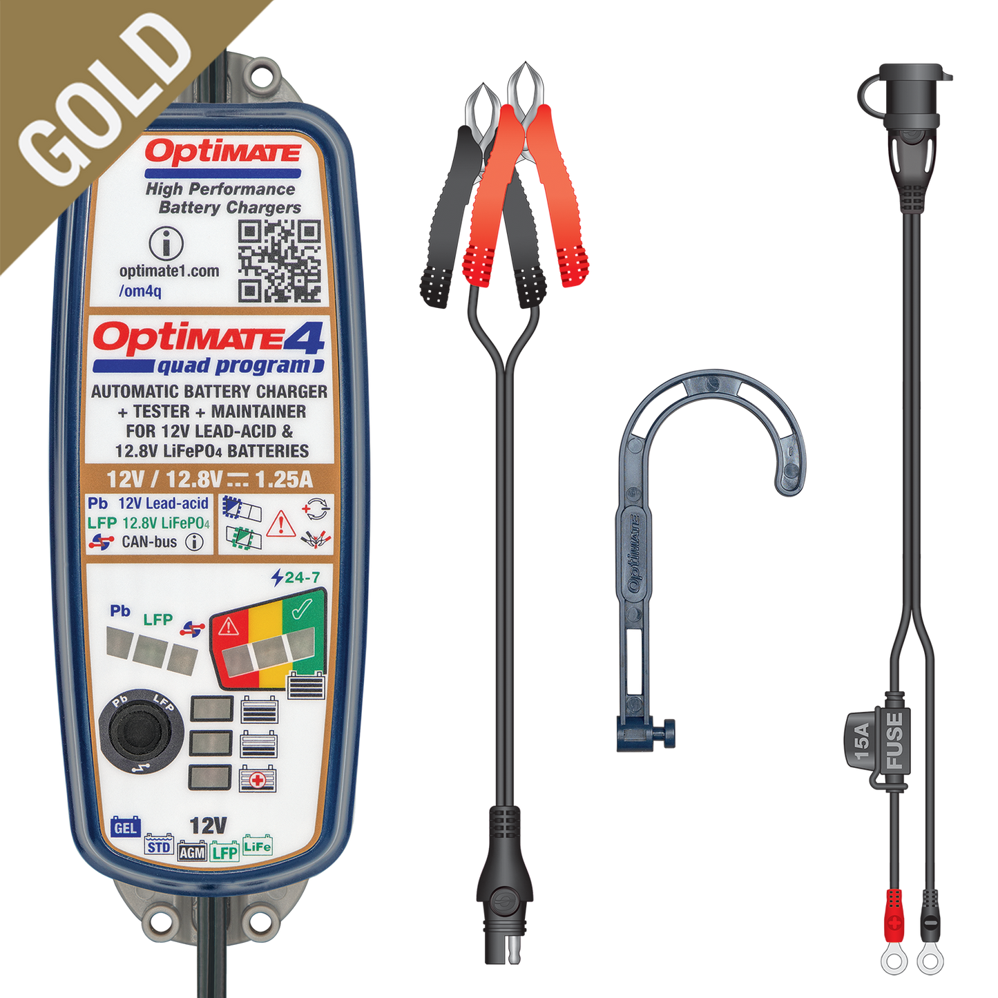 OptiMate 4 Quad Program acculader