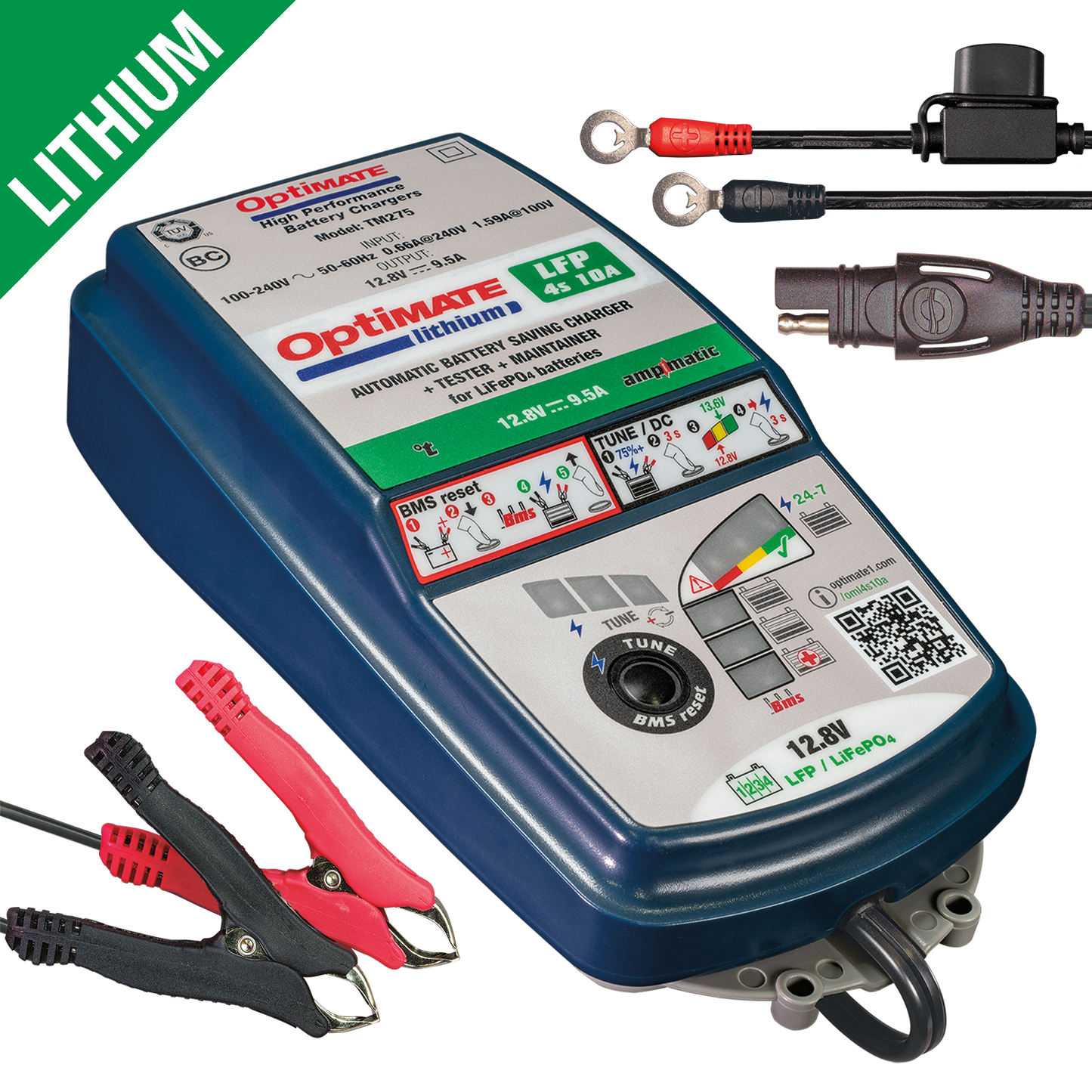 OptiMate Lithium 4s 10A lithium acculader