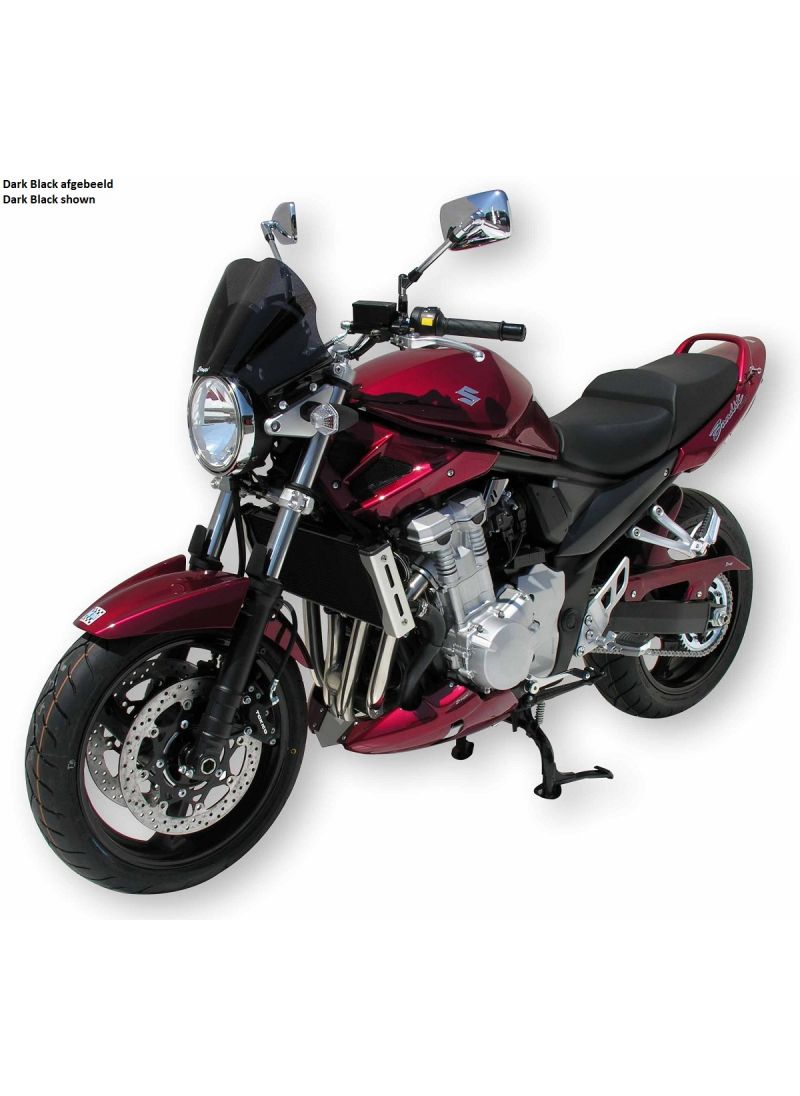 Ermax - damage - Dark Black flyscreen 24cm Suzuki GSF650 Bandit 2005-2008 GSF1200 / GSF1250 2006-2009