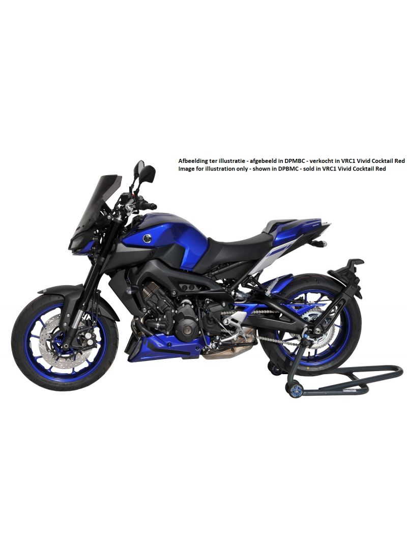 Ermax Bellypan EVO 3-part for Yamaha MT09 2018-2019 VRC1 Vivid Red Cocktail