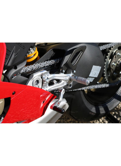 Adjustable rear set RPS EASY for Ducati Panigale V4R with road and reverse shift