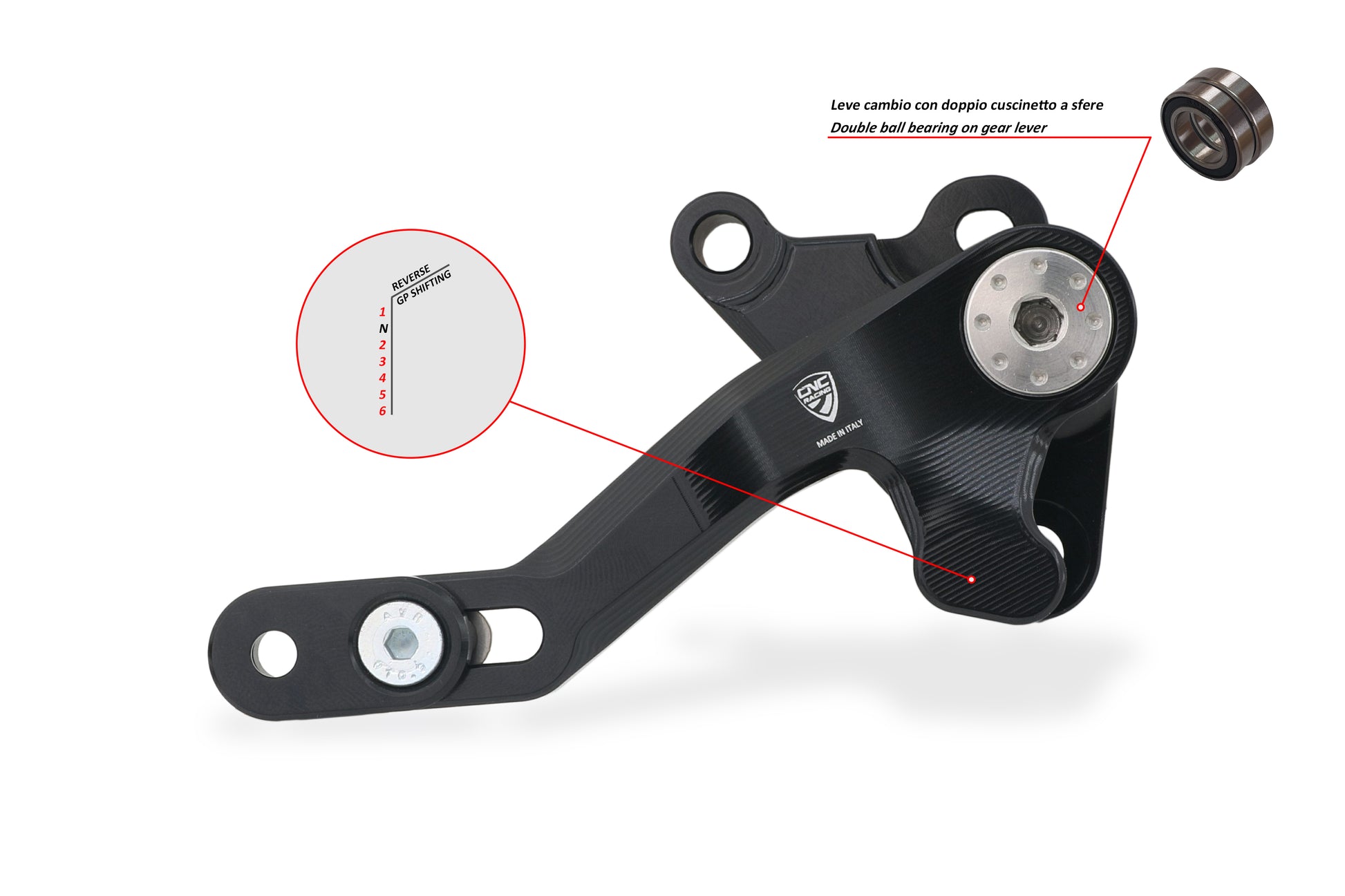 Reverse Shift (GP stijl) Schakelpedaal 'Slide' - Ducati Multistrada V4 S Sport (2021-2024)