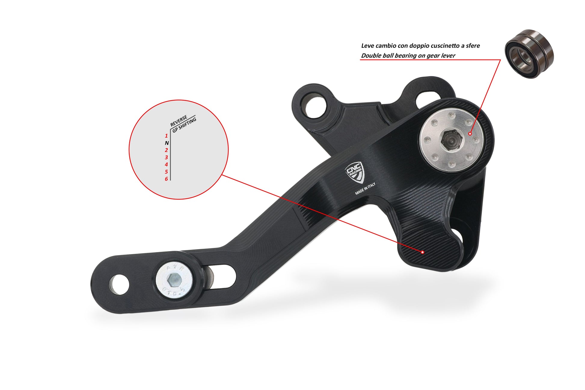 Reverse Shift (GP stijl) Schakelpedaal 'Slide' - Ducati Multistrada V4 S Grand Tour (2024-2024)