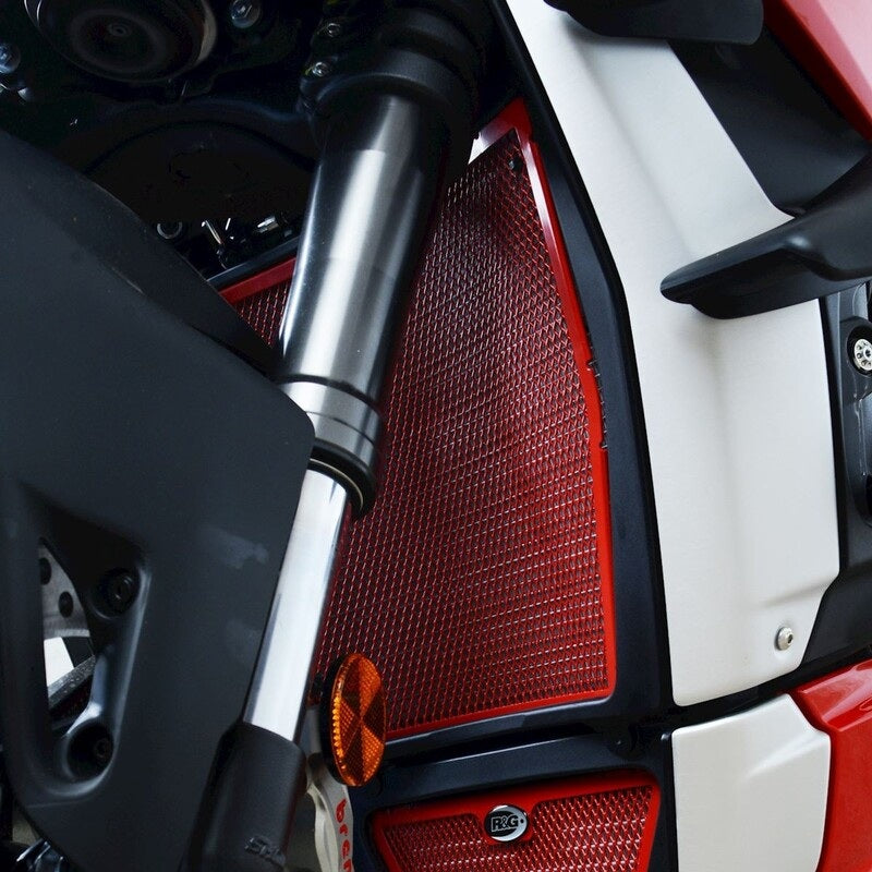 Outletdeal: R&G radiatorbeschermer rood Ducati Panigale V4 / Streetfighter V4 (2018-2024)