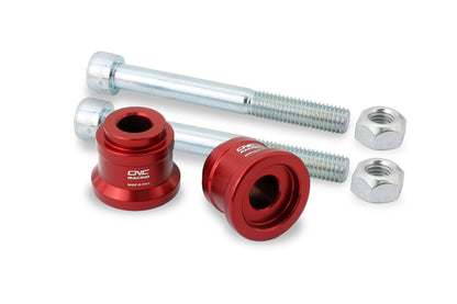 CNC Racing RM259R stuurverhogers 20mm in rood voor Ducati Monster 950, met bouten en moeren