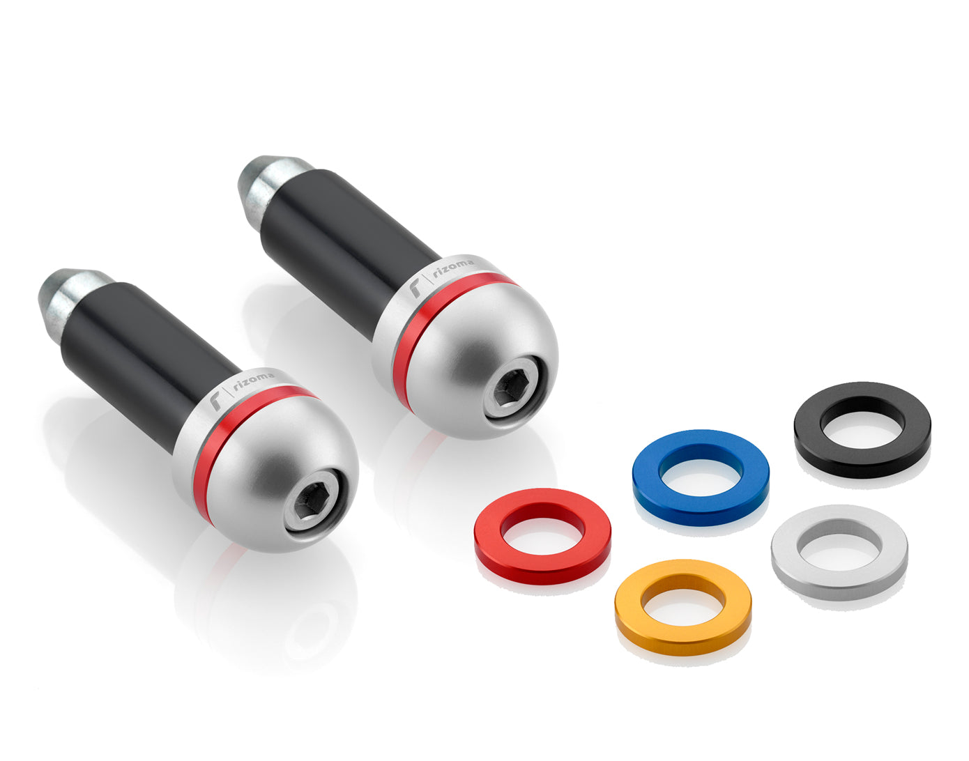 Outletdeal: Rizoma Bar Ends – Universele Aluminium Stuurgewichten met 5 Ringen