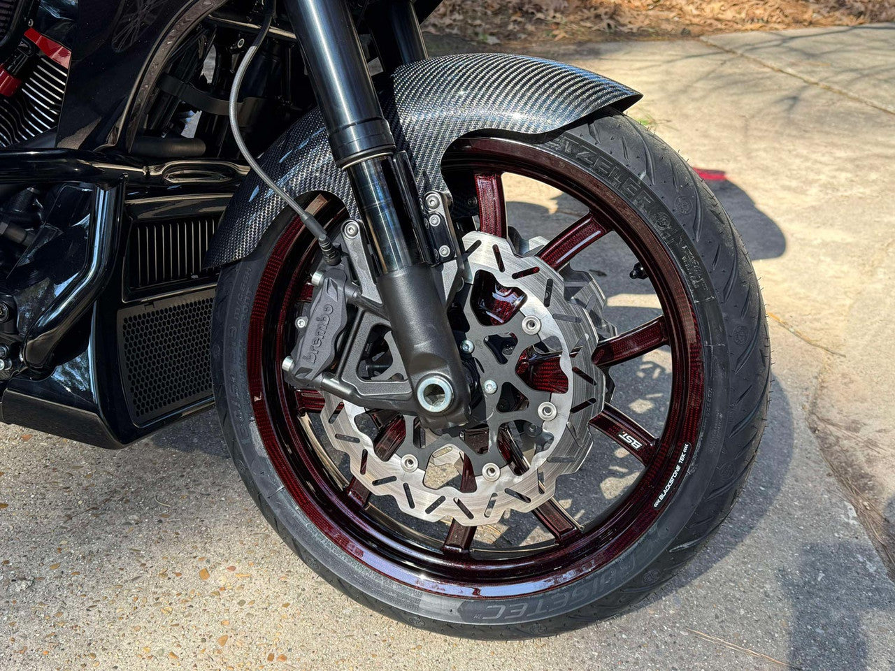BST Torque TEK 3x19" carbon voorvelg voor Harley Davidson FXDWG Wida Glide (2008-2017)