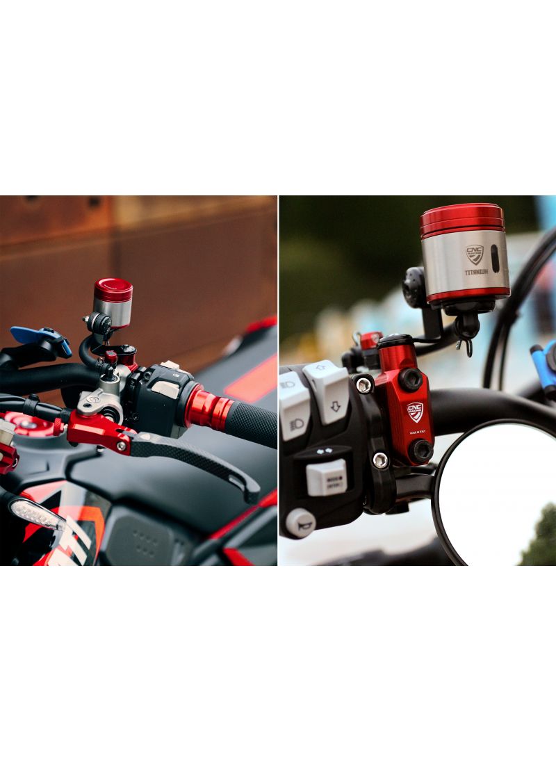 Titanium 12ml (achter)rem of koppeling vloeistof reservoir Ducati Streetfighter V4 (2025+)