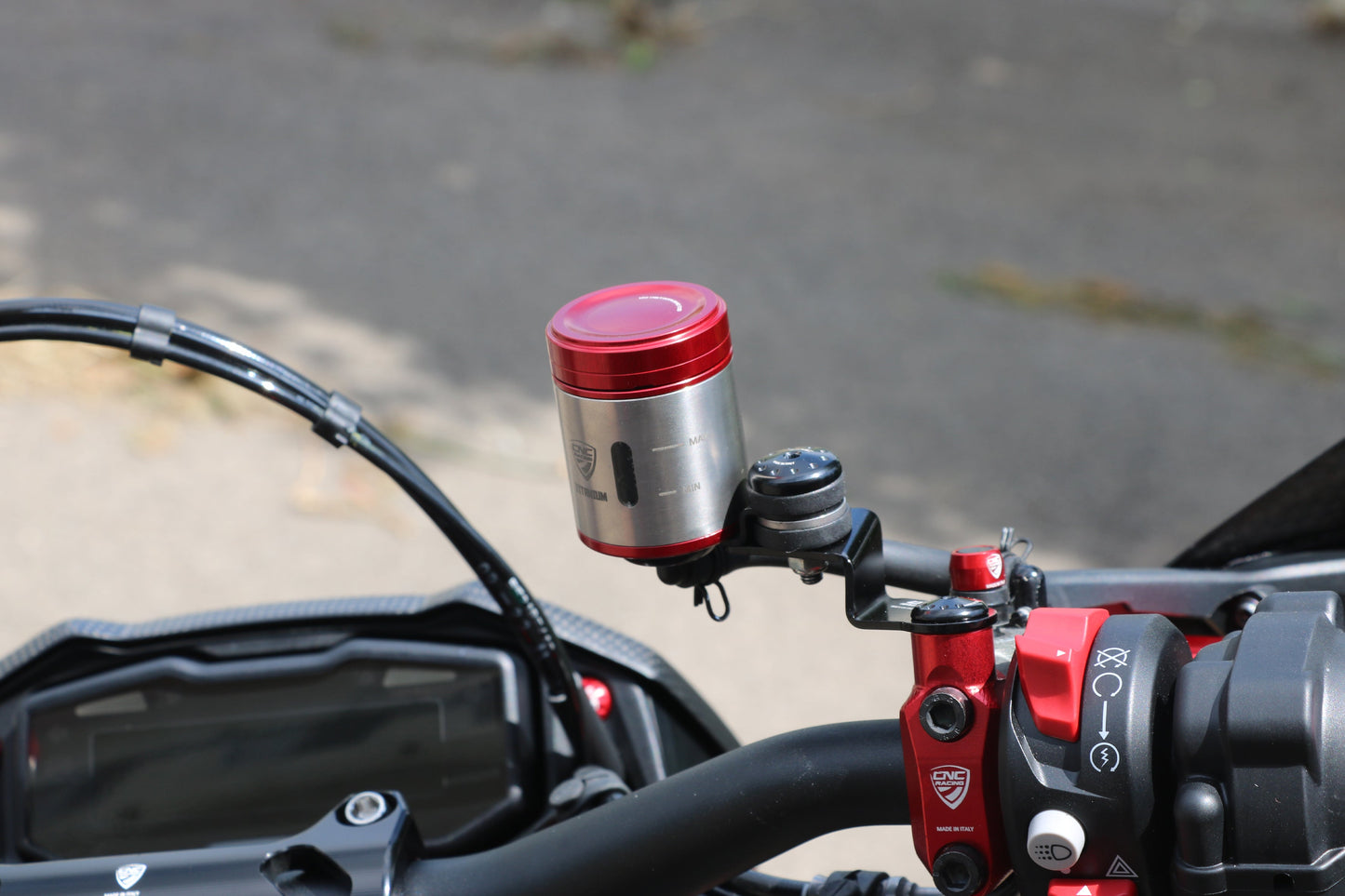 Remvloeistof reservoir 25ml - Titanium Ducati Panigale V4 Tricolore Italia (2025+)