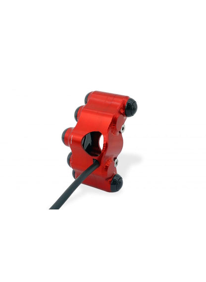 Left Handlebar Switch kit - Street use - Red Version Ducati Hypermotard 1100 EVO (2010-2012)