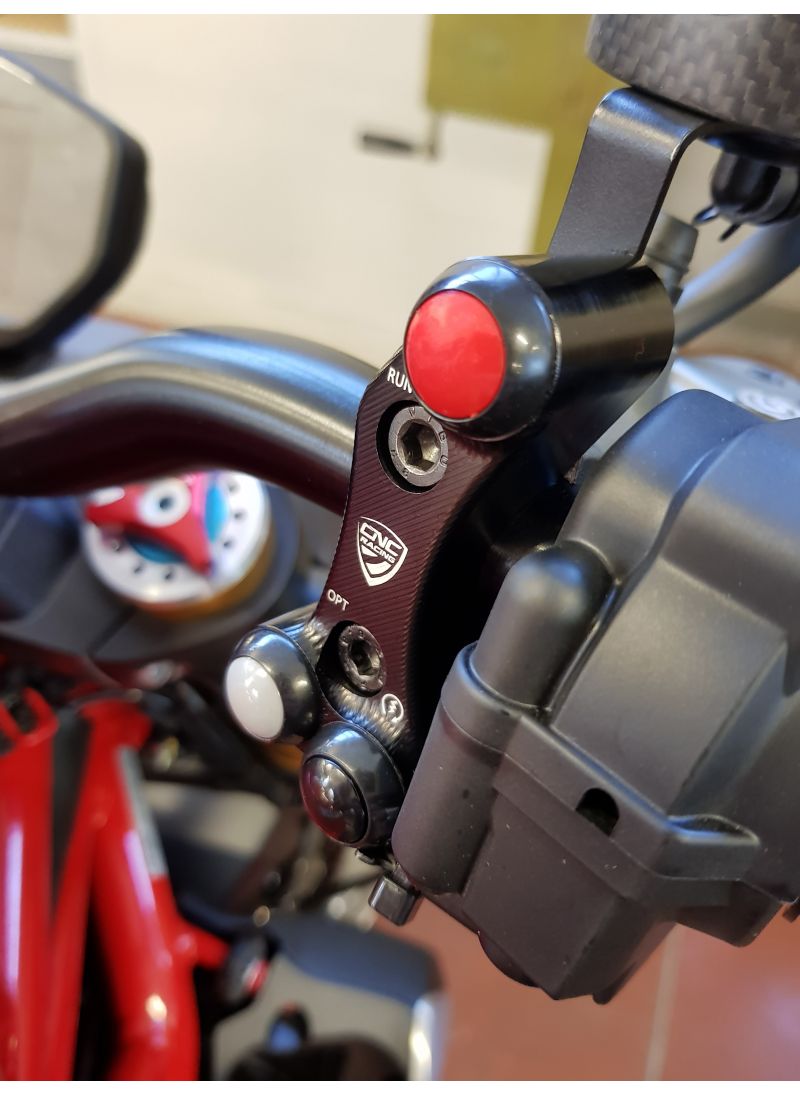 Right handlebar switch - OEM and RCS Brembo brake master cylinder Ducati Hypermotard 1100 (2007-2012)