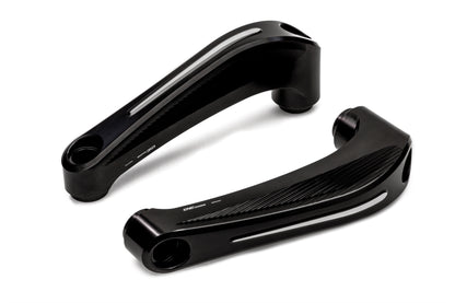 CNC Racing valblokset aluminium bicolore zwart-zilver - Ducati XDiavel (2016-2017)