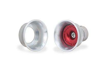TP552SR paddock bobbins achterwiel vooraanzicht zilver-rood