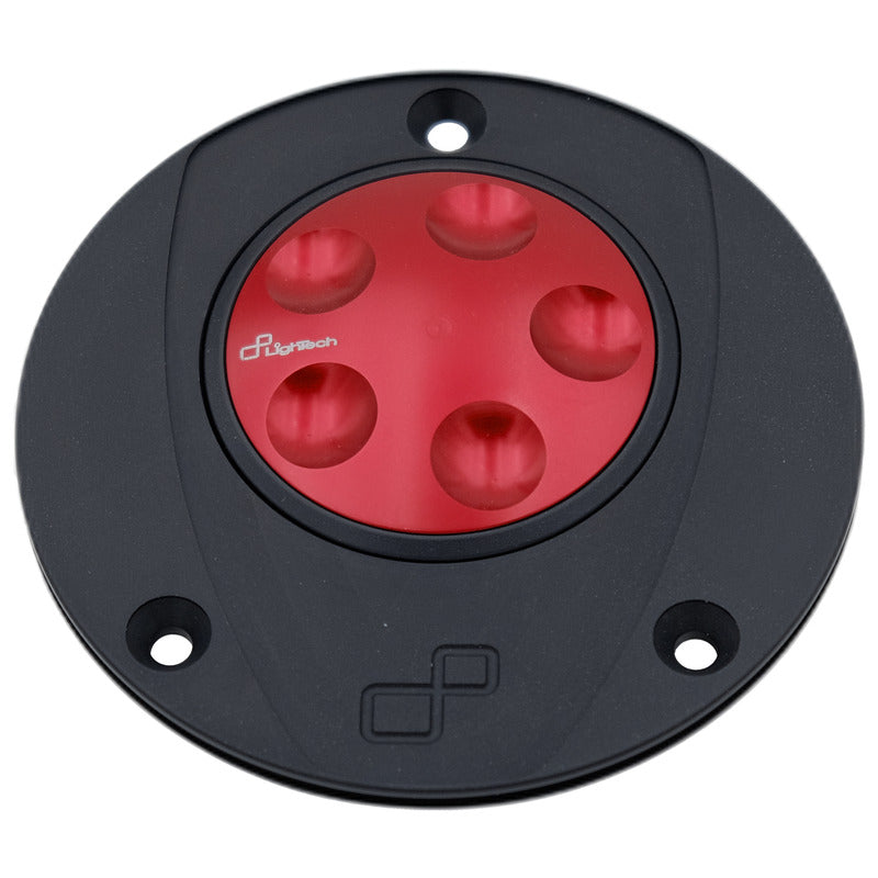 Complete tankdop (drie boutgaten) met snelsluiter Ducati 998S (2002-2003) Rood