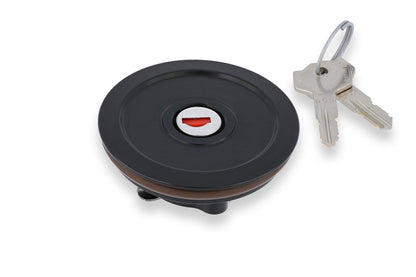 Kern met slot voor CNC Racing tankdop - KTM 950 SMR (2008-2013) zwart