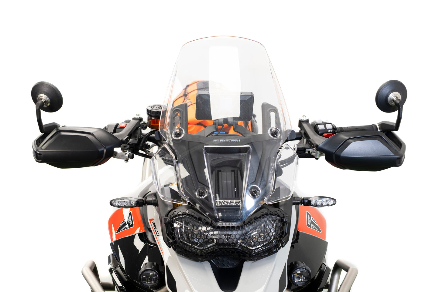 Bar-End Spiegels (Retro) Evotech Handguard - Triumph Tiger 900 Rally Pro (2024+)