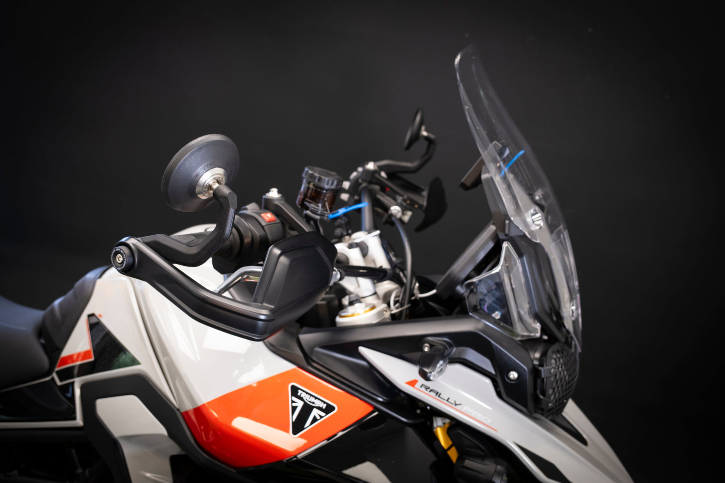 Bar-End Spiegels (Retro) Evotech Handguard - Triumph Tiger 900 Rally Aragon Edition (2023)