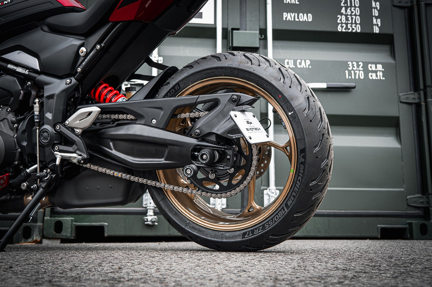 Kentekenplaathouder Triumph Trident 660 (2026+) Swingarm Mounted
