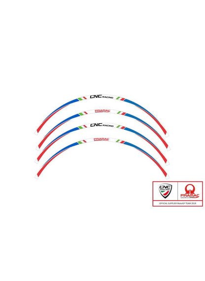 Kit de rayures de roue de rimstriping - Roues de 17 pouces - Pramac Limited Edition Ducati Monster 1100 (2009-2015)