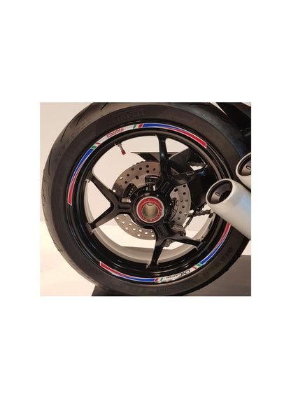Rimstripe velgsticker set - 17 inch velgen - Pramac Limited Edition Ducati 998S (2002-2003)