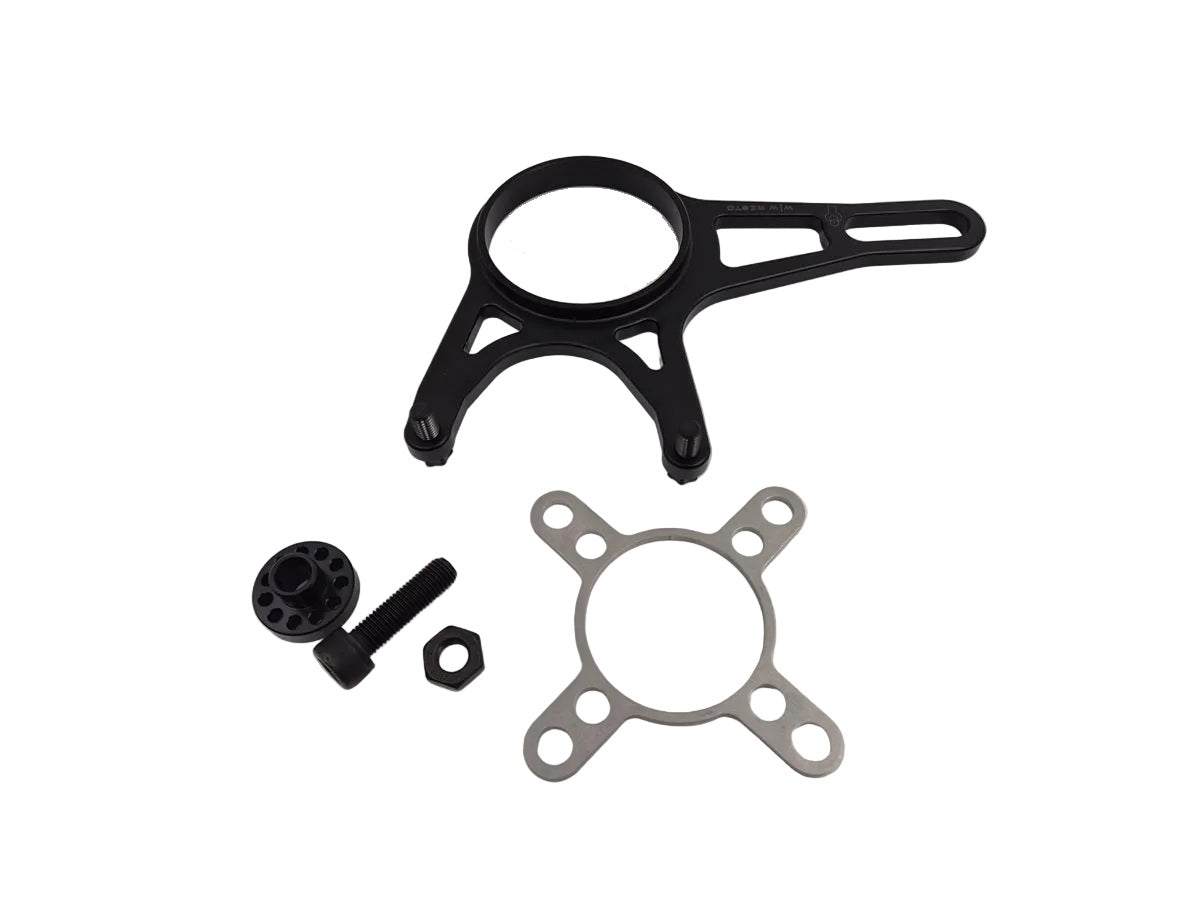 WW Resto underslung remklauw houder Honda Hawk 650 NT650 GT achteraanzicht 
