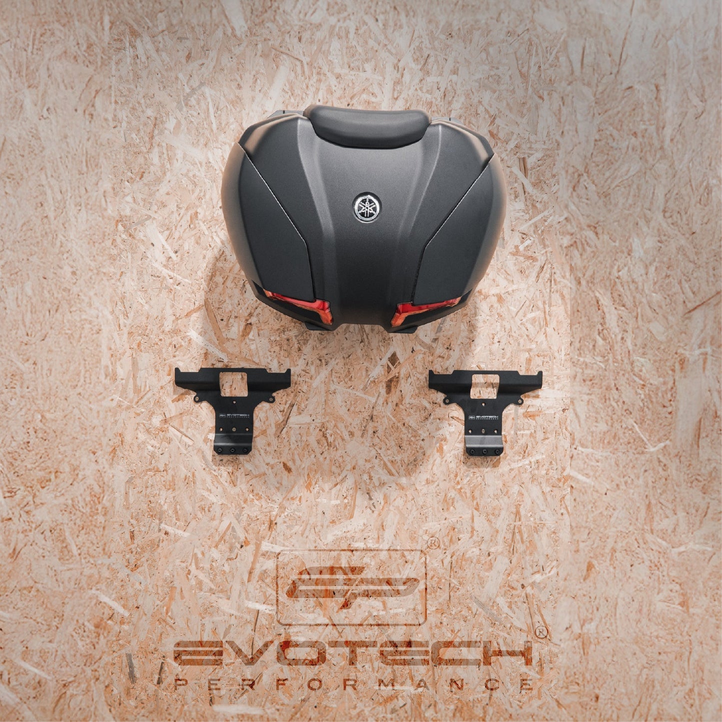 Topkoffer en zijkoffers muurbeugel set Evotech Performance - Yamaha Tracer 9 (2025+)