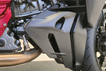Bellypan panelen set mat carbon Ducati Streetfighter V2 (2025+)