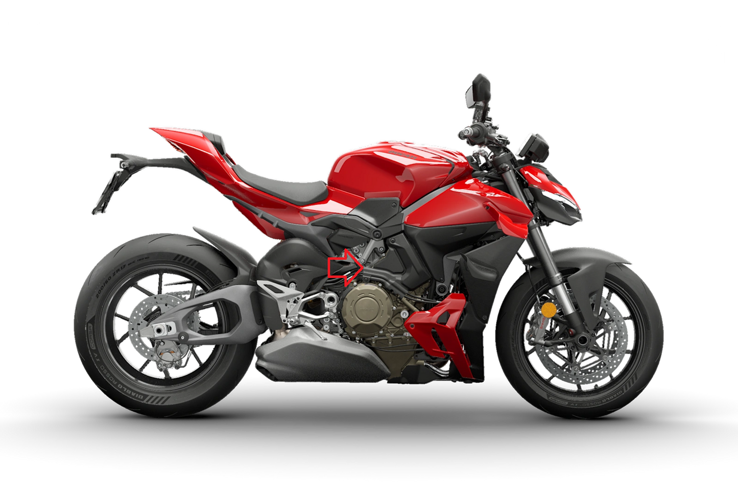 Motorblokdeksel (rechterzijde) Ducati Streetfighter V4 (2025+)