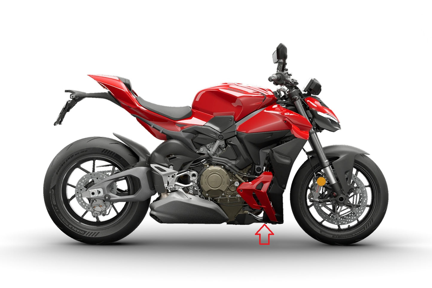 Motorblokbeschermer mat carbon Ducati Streetfighter V4 (2025+)