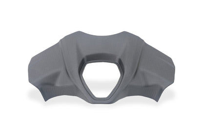 CNC Racing contactslot cover mat carbon vooraanzicht – Ducati Multistrada V2 (2025+)